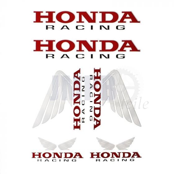 Aufklebersatz Honda Racing 6-Teilig