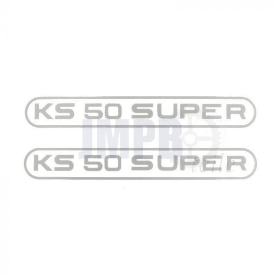 Aufklebersatz Tank Zundapp KS50 Super Grau