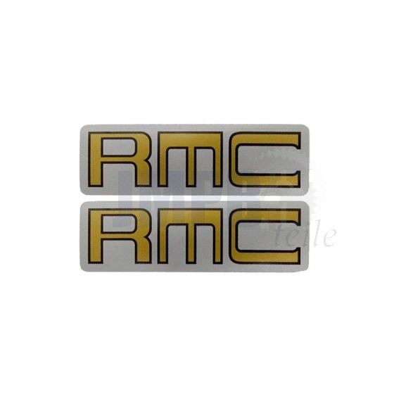 Aufklebersatz Kreidler RMC Gold/Grün auf Grau 25X78MM