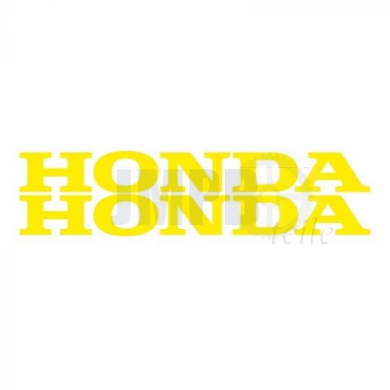 Aufklebersatz Honda Wort Gelb 22CM