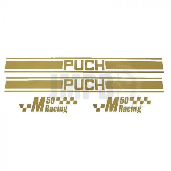 Aufkleber Puch M50 Racing Gold