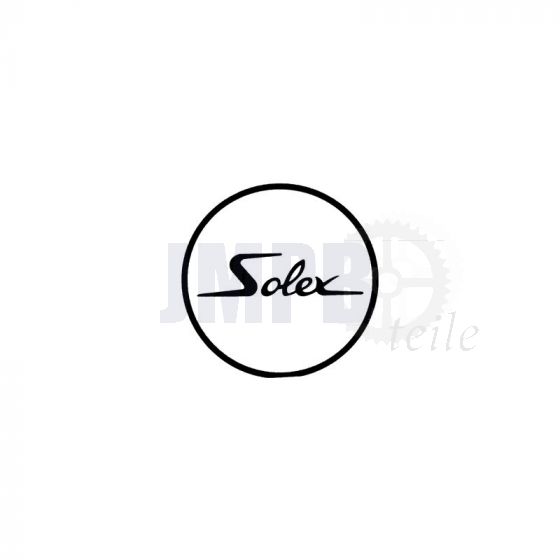 Aufkleber Solex Logo Rund Weiß/Schwarz 41MM