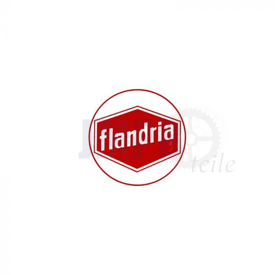 Aufkleber Flandria Logo Rot/Weiß 41MM
