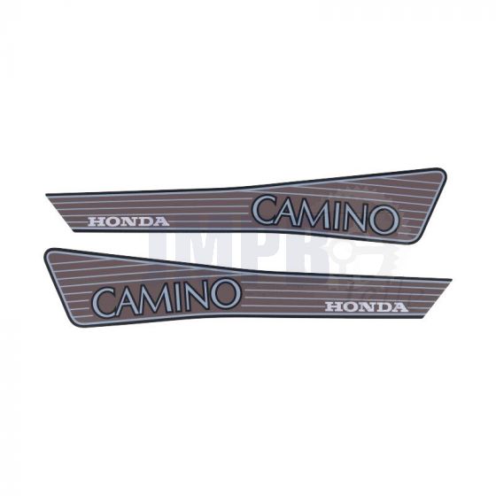 Aufklebersatz Tank Honda Camino Braun/Grau