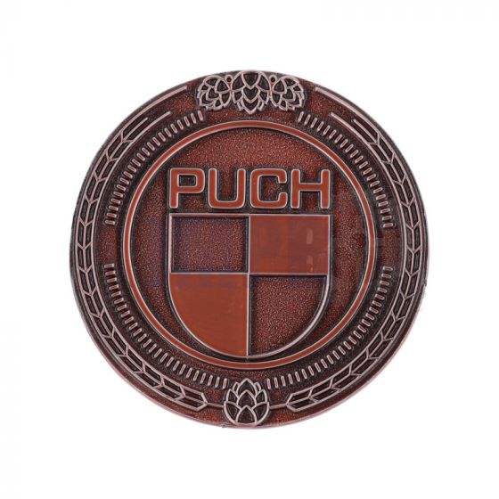 Emblem Sticker Puch Logo Metall Bronze 47MM