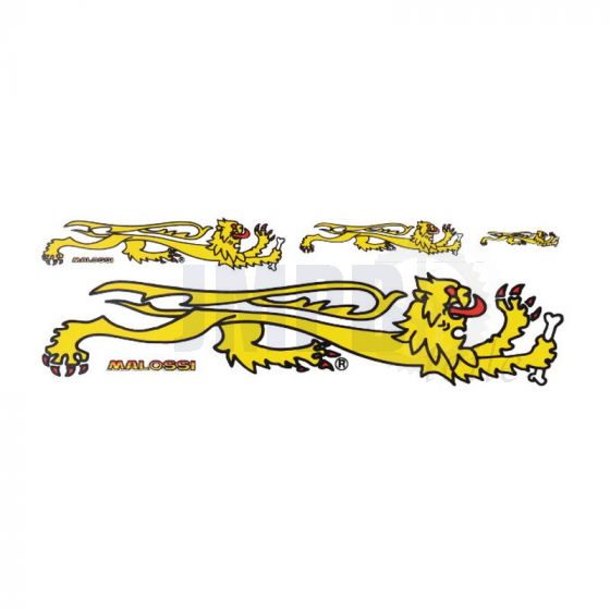 Aufklebersatz Malossi Löwen Gelb 4-Teilig