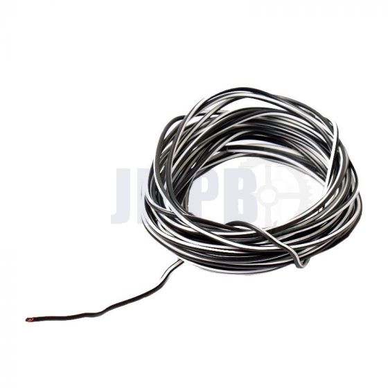 Elektrischen Kabel 5 Mtr Verp. - 1.0MM² Schwarz / Weiß