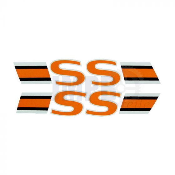 Aufklebersatz SS Orange/Schwarz Yamaha