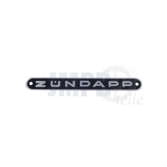 Emblem Zundapp Aluminium Schwarz