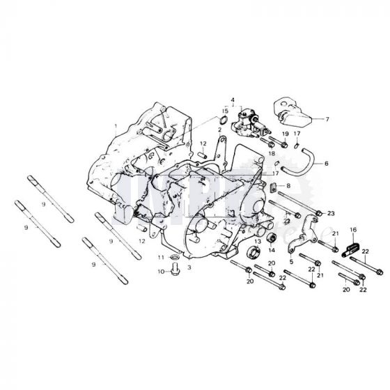 Kurbelgehäuse / Ölpumpe Honda MT50