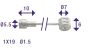 Kabel Brems/Kupplung Uni Edelsthal 235CM Nippel 5.5X10 & 7X6