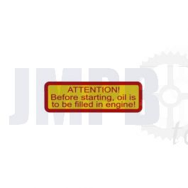 Warnung Aufkleber Tank Puch Magnum X