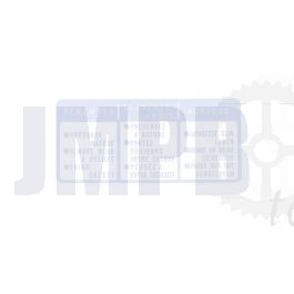 Aufkleber Fahranleitung Honda MT/MB Weiß/Transparent