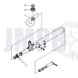 Flanschmutter 28MM Krümmer Yamaha FS1