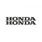 Aufklebersatz Honda Wort Schwarz 12CM