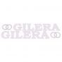 Aufklebersatz Gilera + Logo Weiß