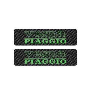 Tankaufkleber Vespa Piaggio Karbon/Grün