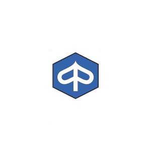 Aufkleber Piaggio Logo Sechskant 40MM