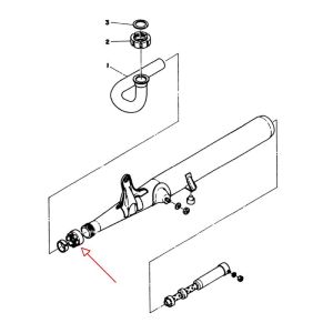 Flanschmutter 28MM Krümmer Yamaha FS1