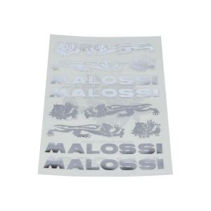 Aufkleber Malossi Chrom