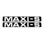 Aufklebersatz Maxi-S Schwarz/Weiß 172X23MM