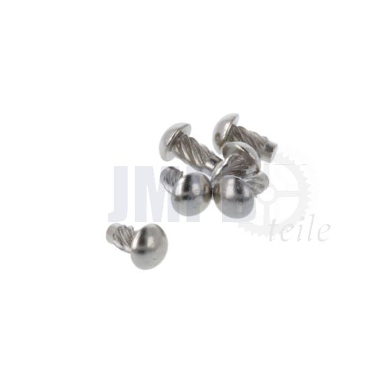 Halbrundkerbnagel Vernickelt 3,5X6.5MM