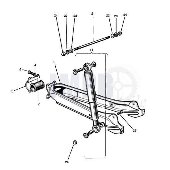Schwinge Puch Maxi