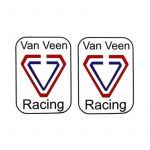 Aufklebersatz "Van Veen Racing" Rechteck