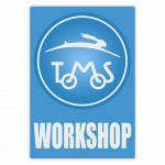 Workshop Aufkleber Tomos Blau English
