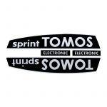 Aufklebersatz Tomos Sprint Electronic Schwarz/Weiß