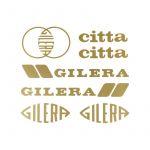 Aufklebersatz Gilera Citta Gold 7-Stück