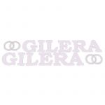 Aufklebersatz Gilera + Logo Weiß