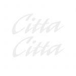 Aufklebersatz Citta Weiß 10CM 2 Stück