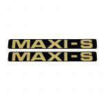 Aufklebersatz Maxi-S Schwarz/Gold 172X23MM