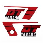 Aufklebersatz Yamaha DT50MX Rot/Schwarz