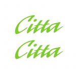 Aufklebersatz Citta Grün 10CM 2 Stück