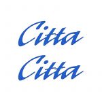 Aufklebersatz Citta Blau 10CM 2 Stück