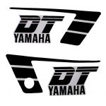 Aufklebersatz Yamaha DT50MX Schwarz/Weiß