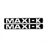 Aufklebersatz Maxi-K Schwarz/Weiß 172X23MM
