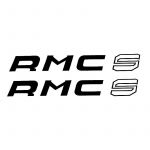 Batteriekasten Aufkleber RMC-S Schwarz/Weiß 2 Stück