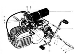 Motorblock Kreidler 5G Indirekt