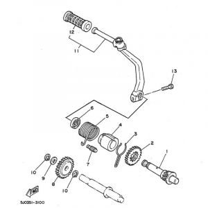 Kickstarter Yamaha DT50MX