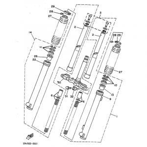 Gabel Yamaha DT50MX