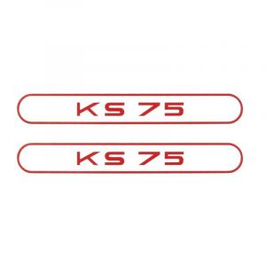 Aufklebersatz Tank Zundapp KS75 Rot