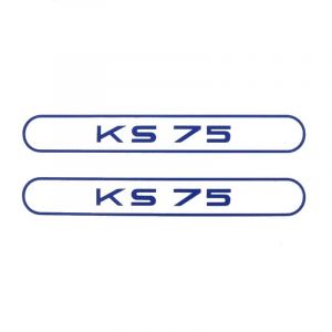 Aufklebersatz Tank Zundapp KS75 Blau