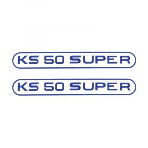 Aufklebersatz Tank Zundapp KS50 Super Blau