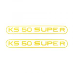 Aufklebersatz Tank Zundapp KS50 Super Gelb