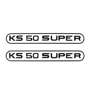 Aufklebersatz Tank Zundapp KS50 Super Schwarz