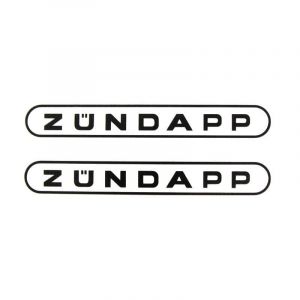 Aufklebersatz Tank Zundapp Wort Schwarz