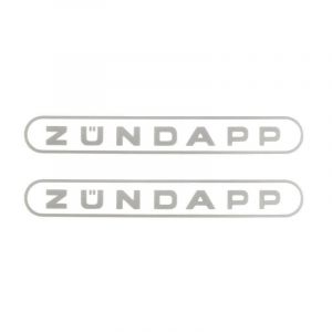 Aufklebersatz Tank Zundapp Wort Grau